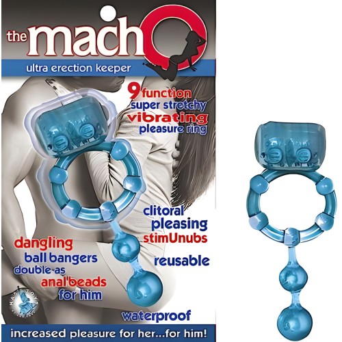 The Macho Ultra Erection-Keeper Blue - Enhance Pleasure