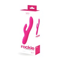 VeDO Rockie Vibrador Doble Recargable - Rosa Zorro