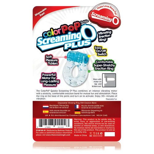 Screaming O Plus Vibrating Ring