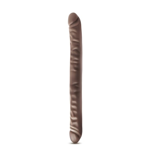 Dr. Skin - Dildo Doble de 18 Pulgadas - Chocolate