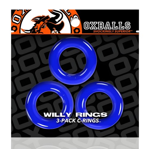 Oxballs Willy Rings - Blue (Pack of 3)
