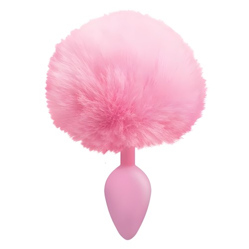 The 9's Cottontails Silicone Bunny Tail Butt Plug - Pink