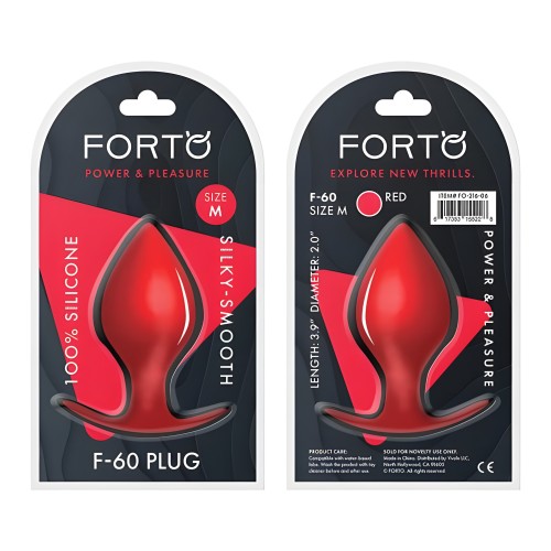 Plug Anal FORTO F-60 Spade Rojo Mediano