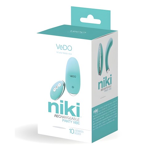 Vibrador de Panty Recargable VeDO Niki - Tease Me Turquesa