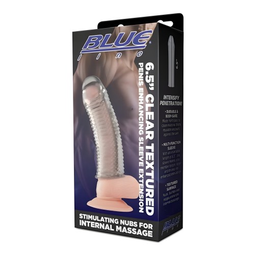 Blue Line Clear Textured Sleeve 6.5