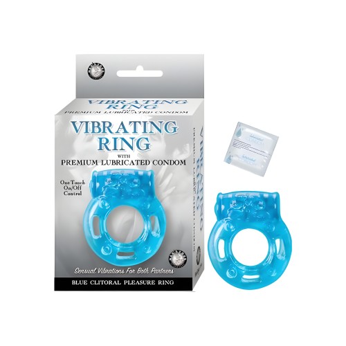 Anillo Vibrador de Placer Clitoriano - Azul