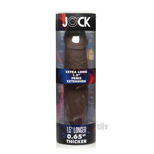 Jock Extra Long Penis Extension Sleeve - Dark