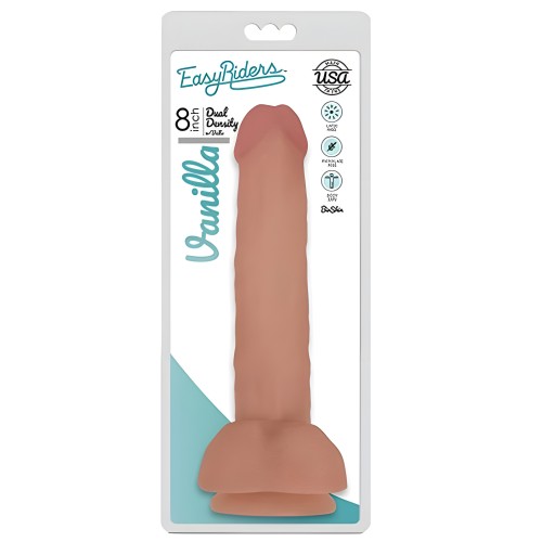 Easy Rider Bioskin Dildo de Densidad Dual 8in Con Testículos
