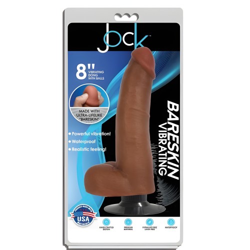 Jock Bareskin Vibe Dong 8" - Powerful Vibrator