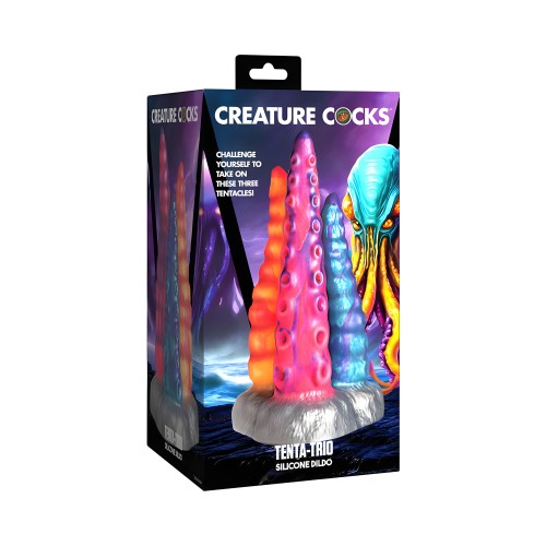 Dildo de Silicona Trio Tentáculo Creature Cocks