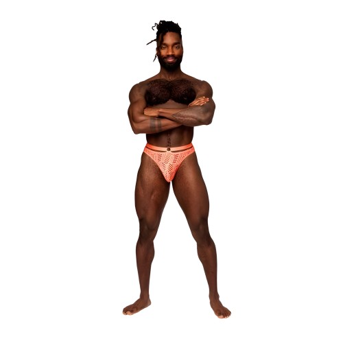 Jock Rude Awakening de Male Power Naranja Neón L/XL