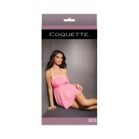 Coquette Baby Doll - Pink/White - OS