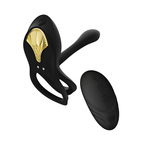 Anillo Vibrante para Parejas Zalo Bayek Con Control Remoto - Negro Obsidiana