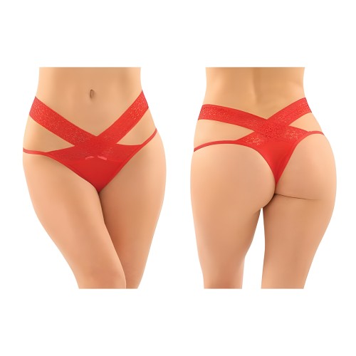 Lia Women's Microfiber Brazilian-cut Panty 6-pack - Red