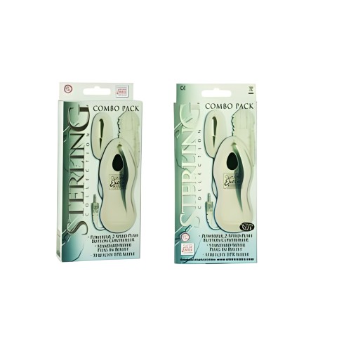 Sterling Collection Combo Pack 3 Standard Silver Plug In Bullet with Sleeve 2 Speed Push Button Cont