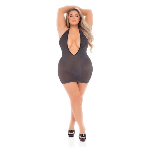 Pink Lipstick Love Bite Halter Dress