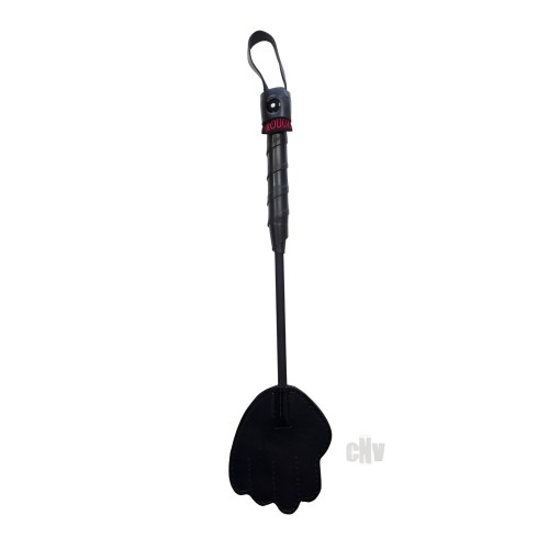 Mini Leather Riding Crop Black