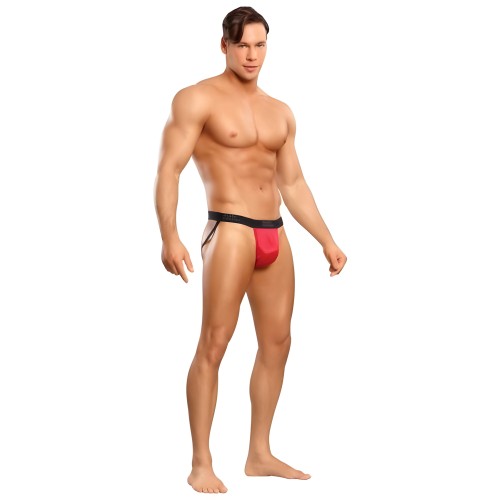 Jock Satin Lycra Rojo - Comodidad y Estilo