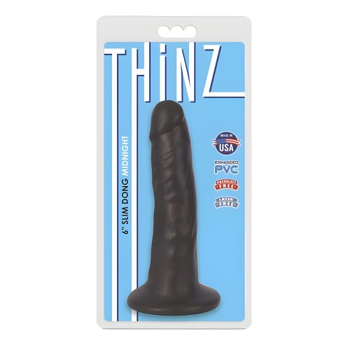 Thinz 6 inches Slim Realistic Dong - Splashproof