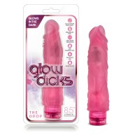 Blush Glow Dicks The Drop - Dildo Vibrante de 9 Pulgadas