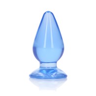 Plug Anal - Realrock Crystal Clear 3.5 in. Azul