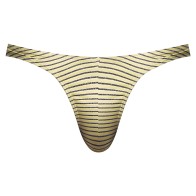 Male Power Cabana Banana Bong Thong - Yellow/Grey