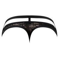Lucifer Tanga Cortado Negro S/M