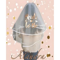 Bride To Be Luxury Veil - Rose Gold