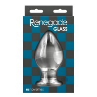 Renegade Glass Knight Anal Plug - Clear