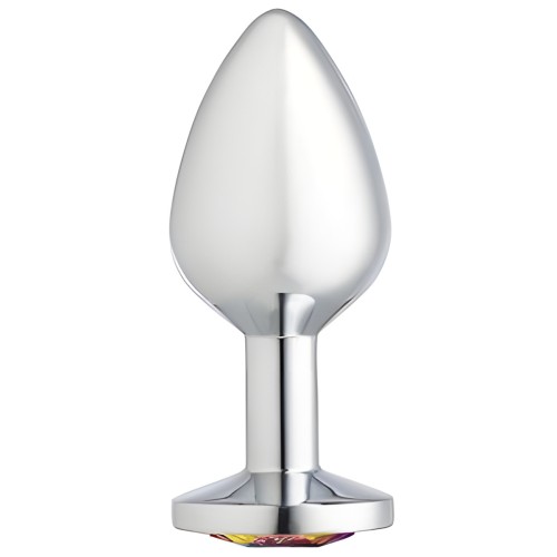 Cloud 9 Gems Silver Chromed Anal Plug Medium