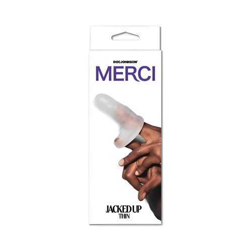 Extensor Merci Jacked Up con Correa para Testículos - Transparente Fino