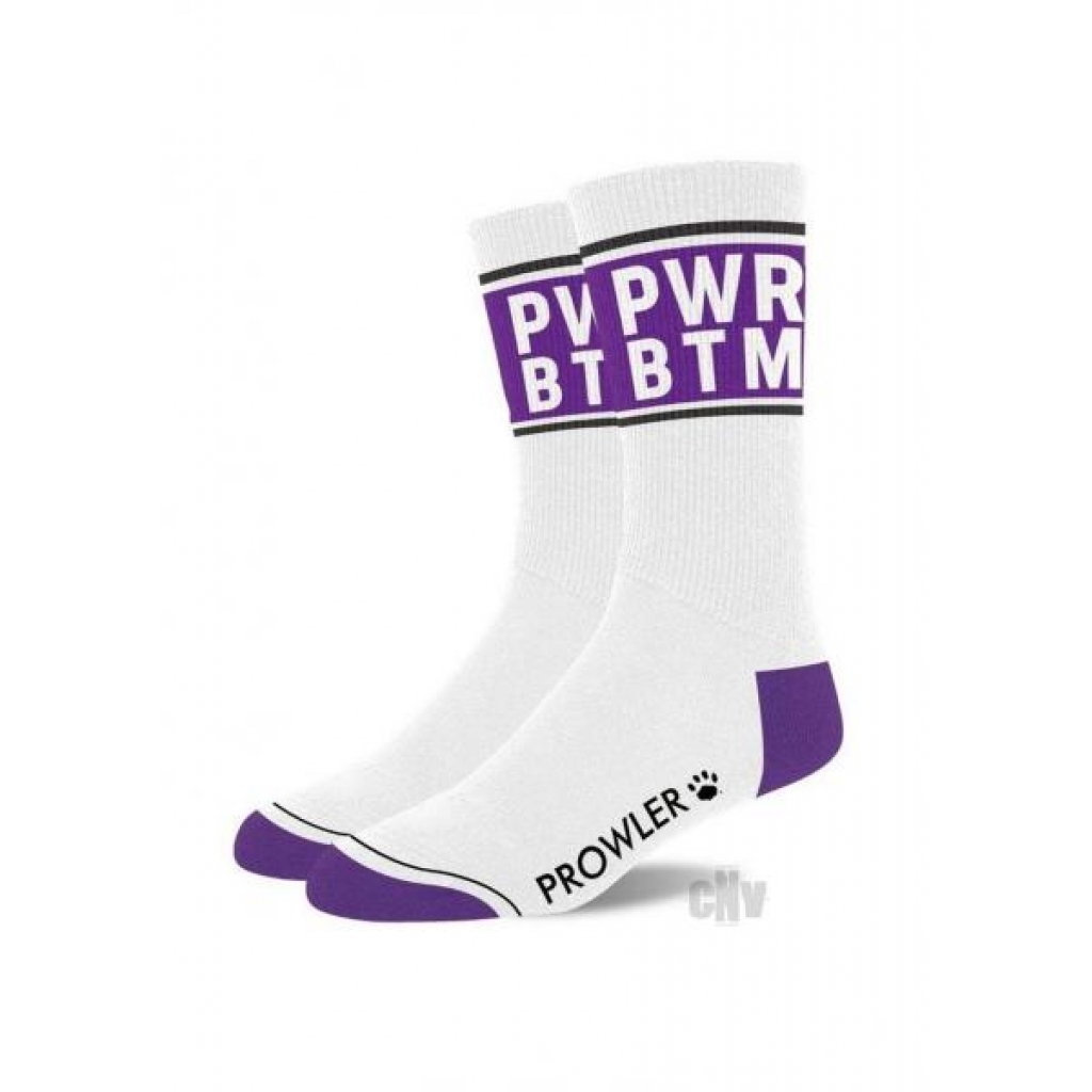 Prowler Pwr Btm Socks Wht/prp - Prowler