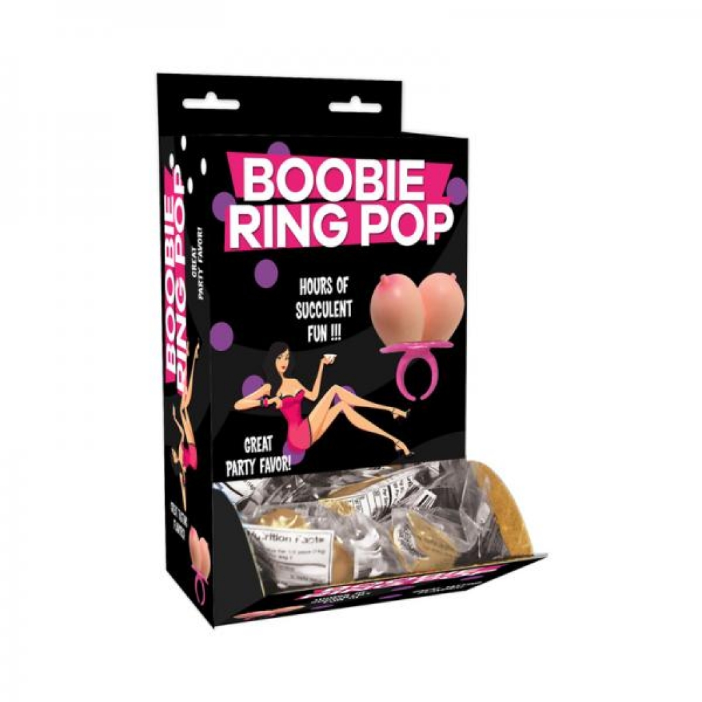 Boobie Ring Pop Vanilla 12-piece Display - Hott Products