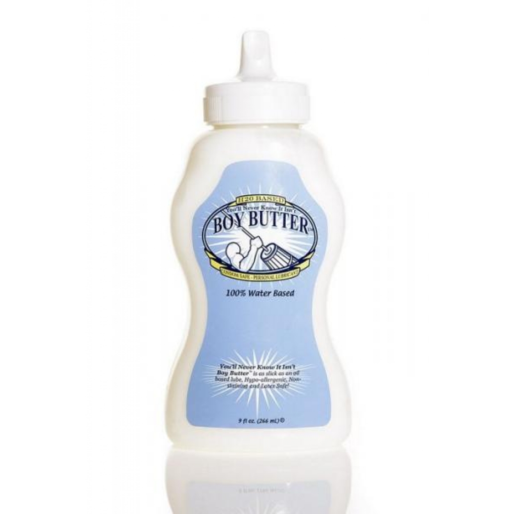 Boy Butter H2O Lubricant 9oz Squeeze Bottle - Boy Butter Lubes