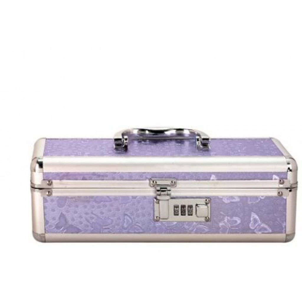Lockable Vibrator Case Small Purple - Bms Enterprises