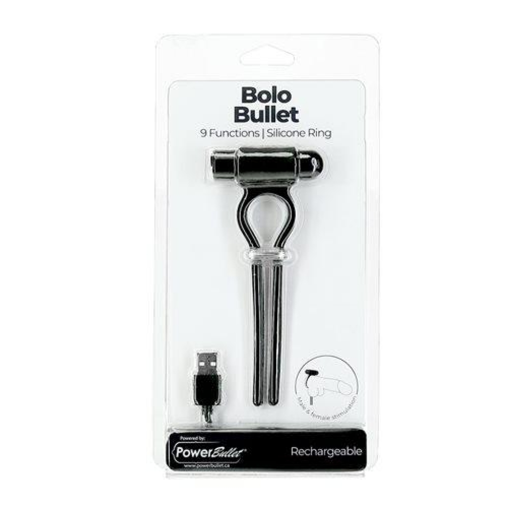 Power Bullet Bolo Penis Ring W/ 2.5in Mini Bullet - Bms Enterprises
