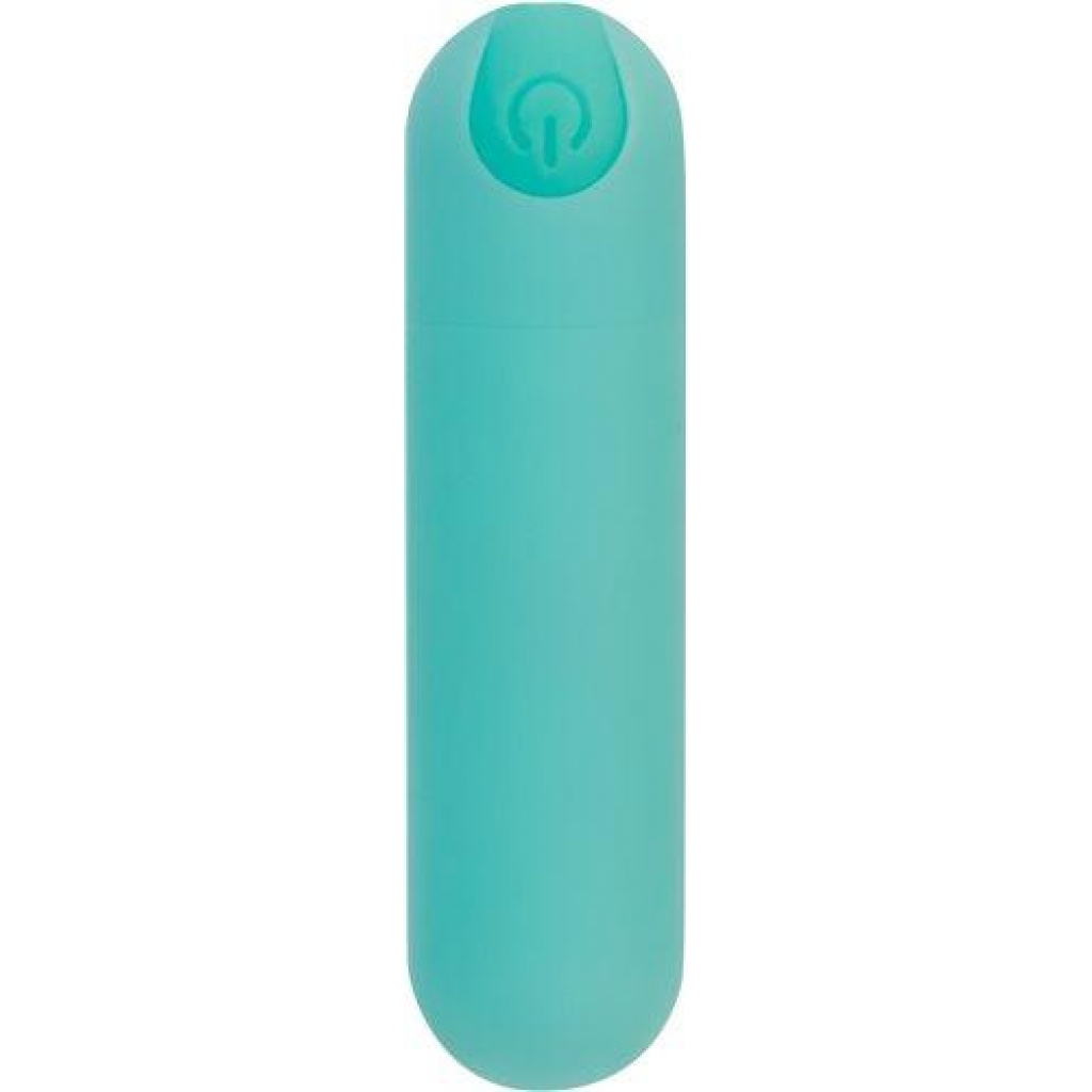 Essential 3 inches Rechargeable Teal Green Vibrator - Bms Enterprises