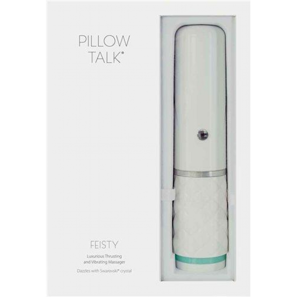 Pillow Talk Feisty Luxurious Thrusting & Vibrating Massager Teal - Bms Enterprises
