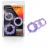 Beaded Elastomer C Rings 3 Pieces Pack - Purple - Blush Novelties