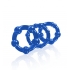 Beaded C Rings 3 Pieces Blue - Blush Novelties