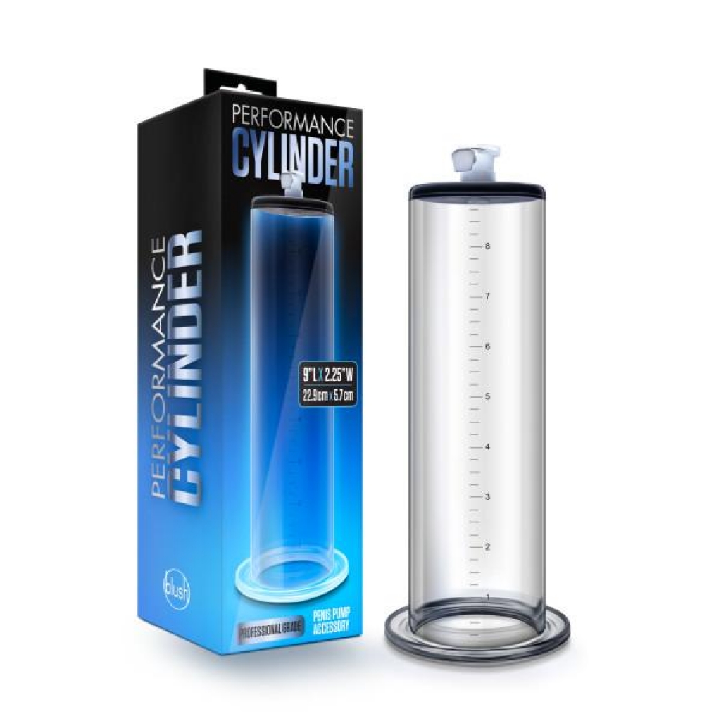 Performance 9 In X 2.25 In Penis Pump Cylinder Clear - Blush Novelties
