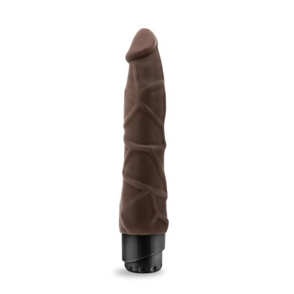 Dr Skin Cock Vibe 1 Chocolate Brown Realistic Dildo - Blush Novelties
