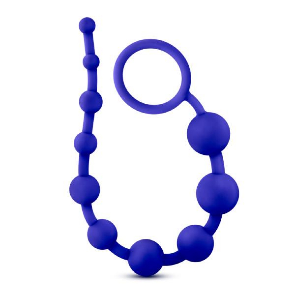 Luxe Silicone 10 Beads Indigo Blue - Blush Novelties