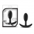 Luxe Wearable Vibra Slim Plug Small Black - Blush Novelties