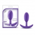 Luxe Wearable Vibra Slim Plug Medium Purple - Blush Novelties