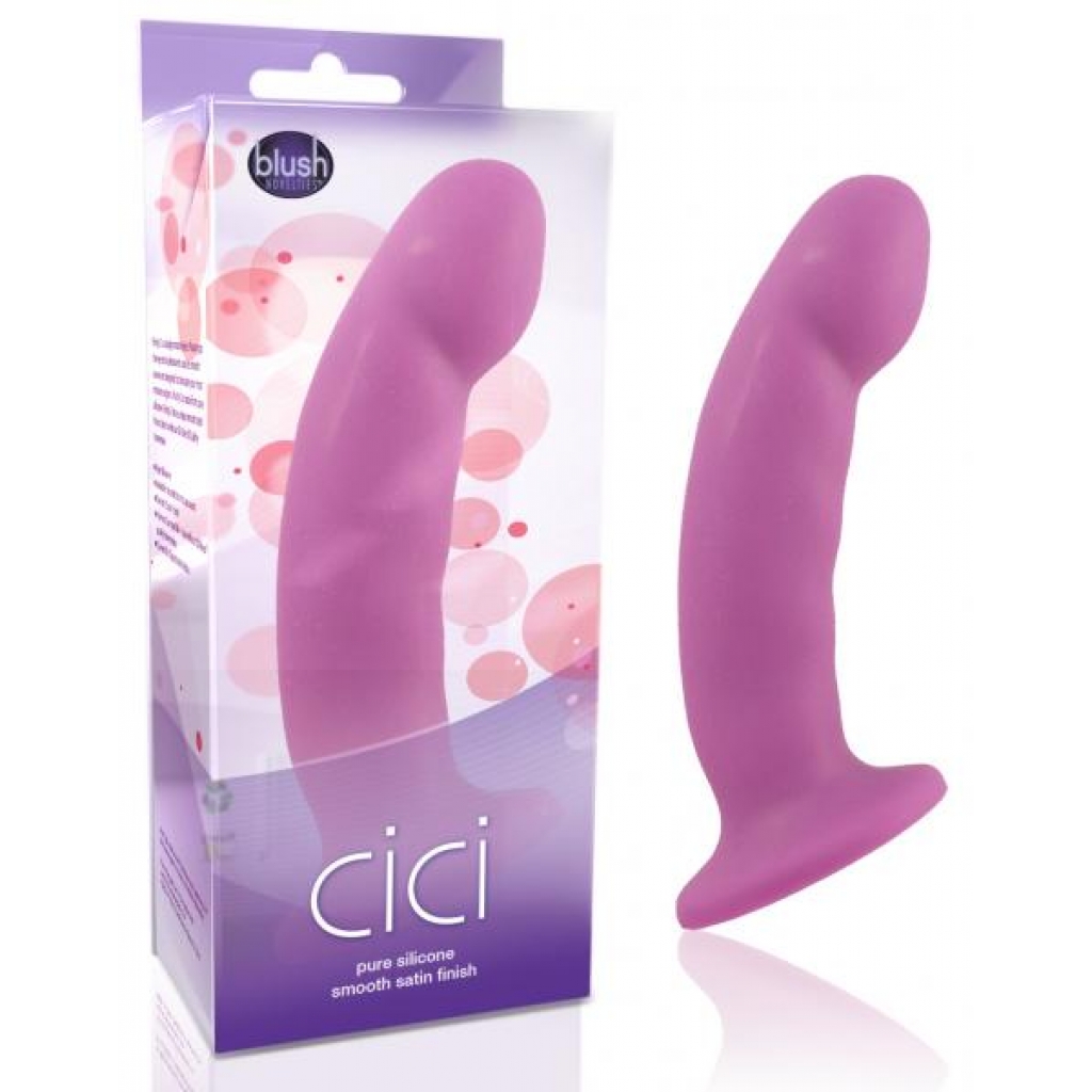 Cici Pure Silicone Dildo Purple - Blush Novelties