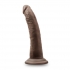 Dr Skin 7 inches Cock with Suction Cup Brown Dildo - Blush Novelties