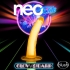 Neo Elite Glow In The Dark 7.5in Dual Density Cock Neon Neon Orange - Blush Novelties