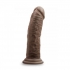 Dr. Skin 8 inches Cock With Suction Cup Chocolate Brown - Blush Novelties