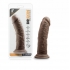 Dr. Skin 8 inches Cock With Suction Cup Chocolate Brown - Blush Novelties